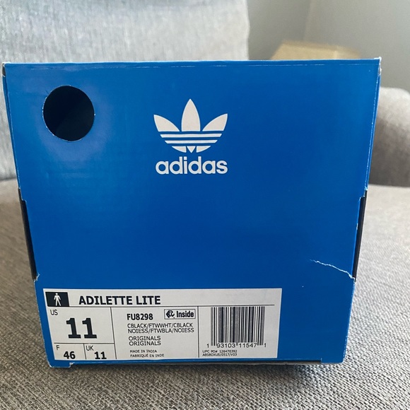 Mens size 11 adidas slides - Picture 2 of 2